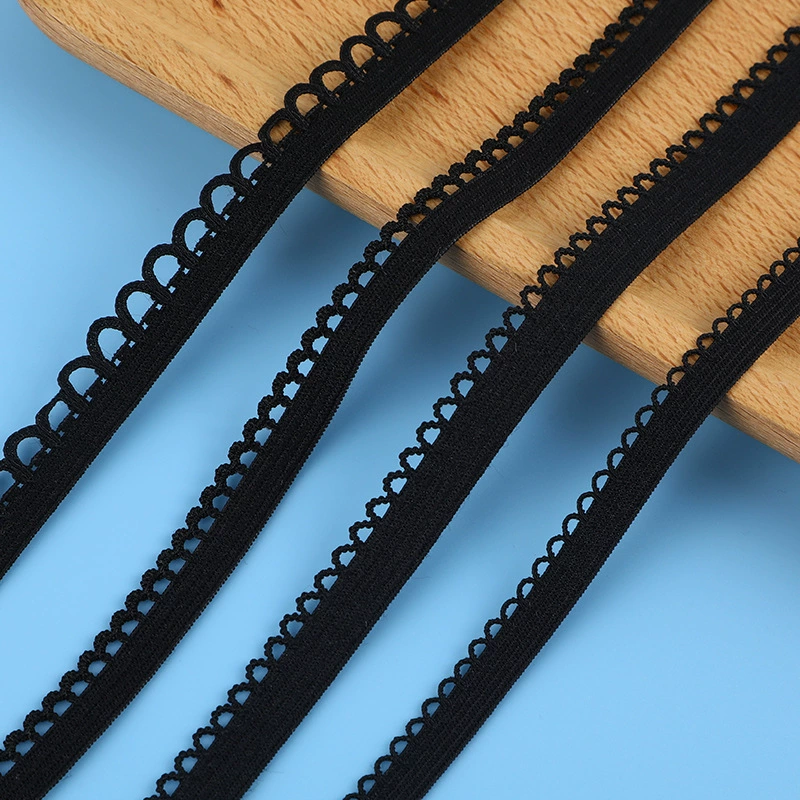 Эластичные полумесяцевые ушные ремешки DIY цветочная заготовка лента без подошвы кружевные аксессуары Манжет юбки эластичная сетка с выраженной дырчатостью