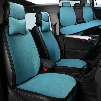 Four Seasons Pad | Ventilation Seat Cushion That Won'T - lime-green-9-piece-set-rear-split-general