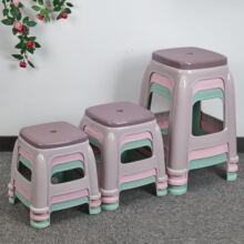 塑料凳子加厚家用换鞋凳儿童小方凳写字椅经济型客厅胶凳餐桌椅子