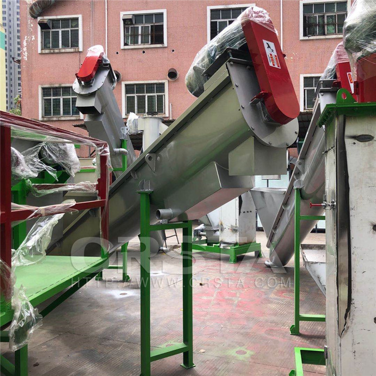 点滴袋去标破碎清洗分选回收设备；医院PP/HDPE料破碎清洗回收线