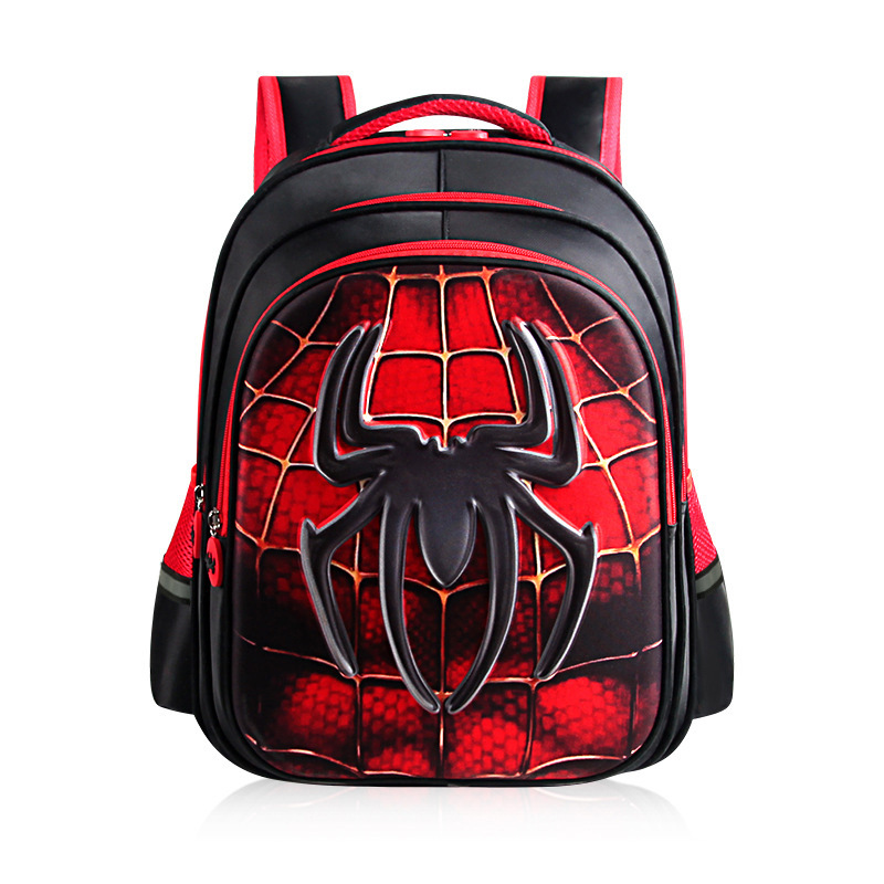 Pupils cartoon schoolbag Boy Backpack Toddlers pack Superman 3D hard shell Spiderman Batman