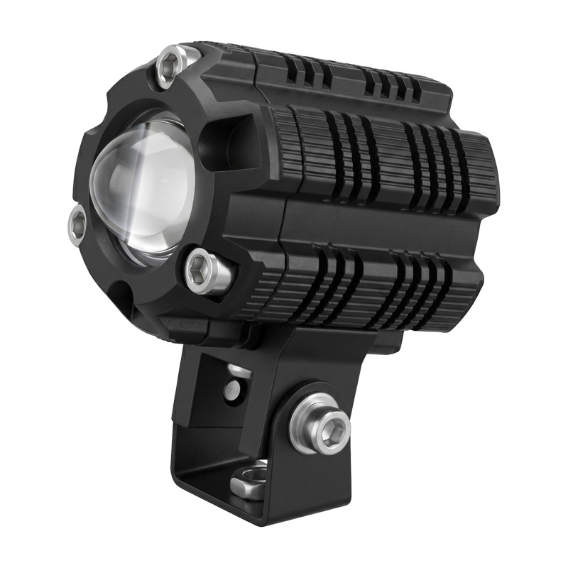 Transfronterizo pequeño girasol motocicleta LED foco con lente vehículo eléctrico exterior luz alta luz luz luz de alto alcance luz auxiliar de vehículo