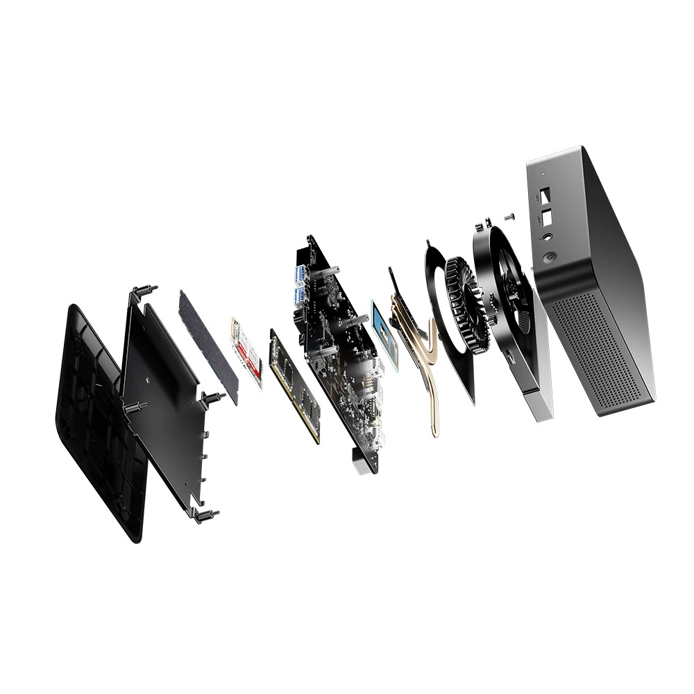 Мини‑ПК F11C‑N100, компактный медиахост с dual HD, портативный, конфигурации 4G/128G