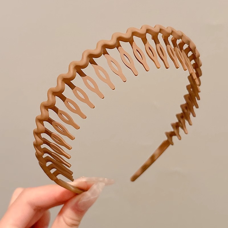 Simple acabado de cabello roto artefacto de gran onda 2024 nuevo tipo con dientes antideslizante temperamento de alto cráneo fijación de cabeza