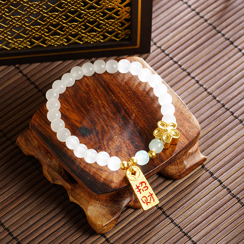 Vietnam Shajin nuevo estilo chino Nafu flores imitación de perlas y pulseras de jade Tian nicho exquisitos fabricantes de regalos de mujeres al por mayor