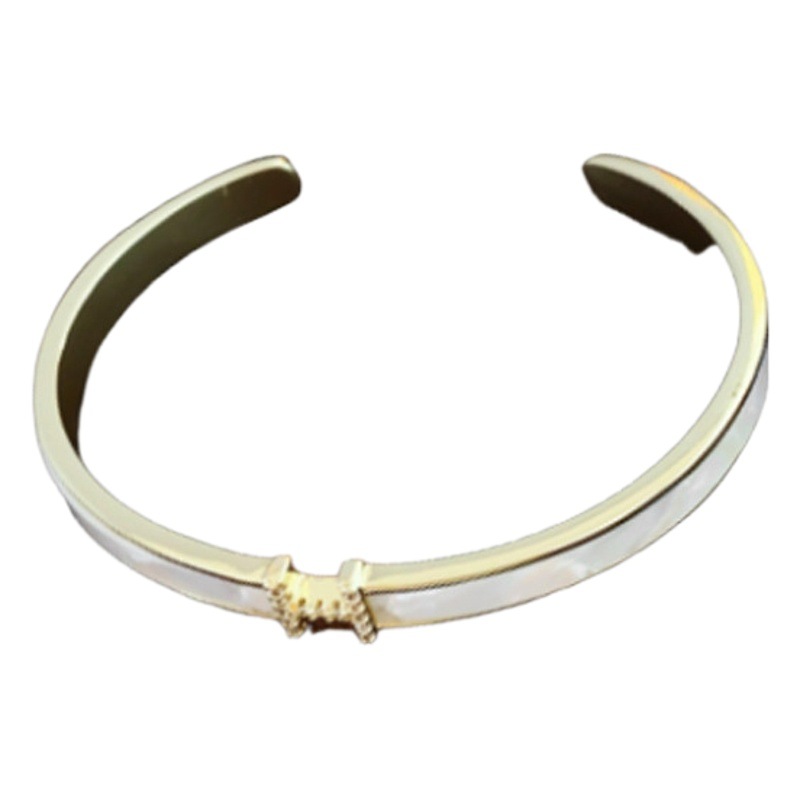 Real oro electrochapado ZIRCON carta pulsera abierta exquisito todo fósforo pulsera luz lujo alto sentido pulsera fábrica al por mayor