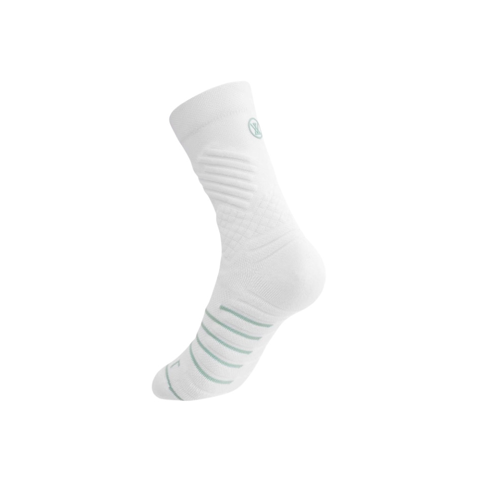 Women's Thickened Terry Cloth Mid Calf Socks For Spring/Summer Pure Cotton Sports Socks Suitable For Running Basketball And Badminton_desvips.com