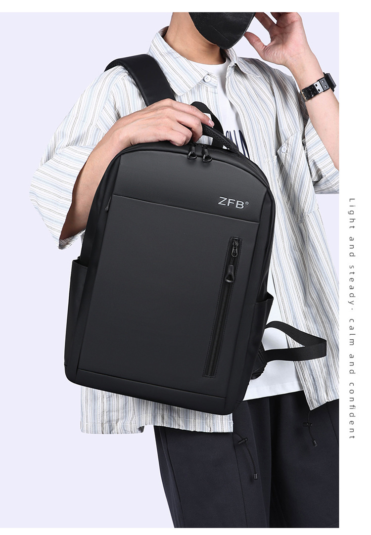 New cross-border wholesale foreign trade backpacks for men, Korean version, large-capacity schoolbags for junior and senior high school students, simple commuting computer bags undefined
