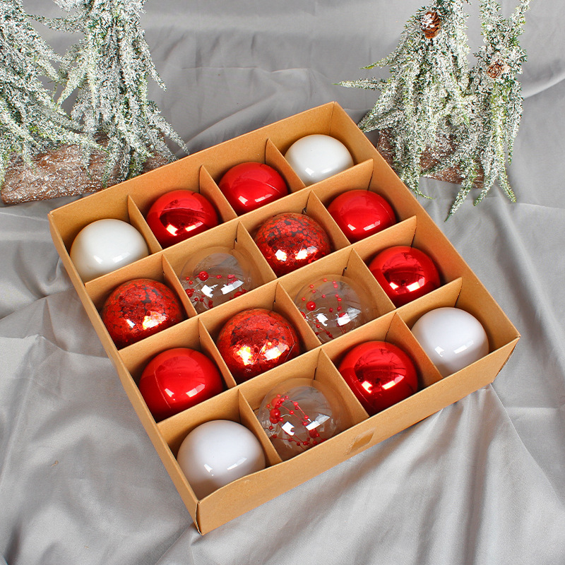 Hong Kong Love Navidad bola pintada bola colgante bola galvanizada caja de regalo de vacaciones bola personalizada