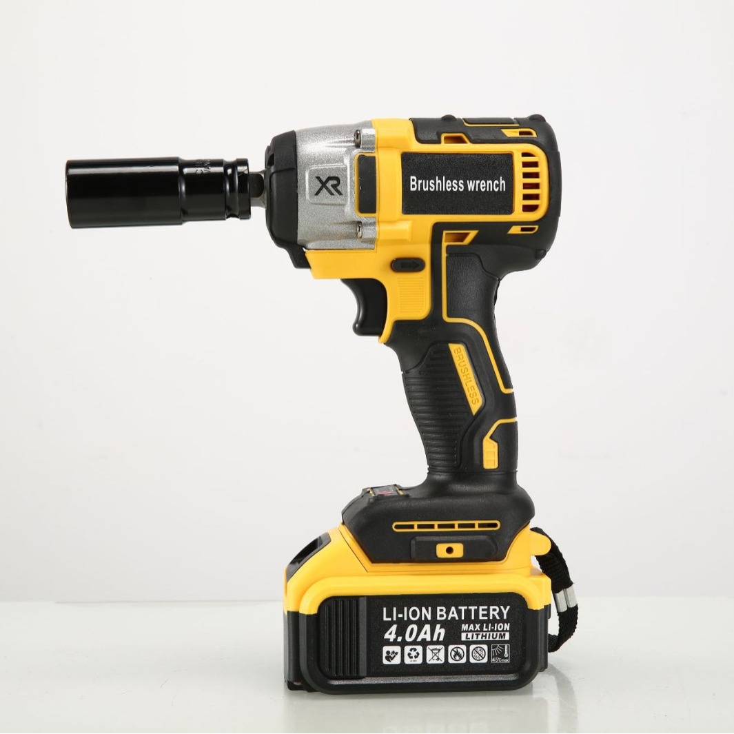 Herramientas eléctricas sin escobillas, molino de ángulo eléctrico sin escobillas, taladro de impacto doméstico recargable de reparación de automóviles, dos conjuntos