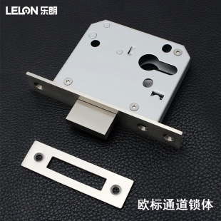 European standard stainless steel 304 channel lock body 55 margin unilateral tongue lock body fire door fire door pipe well lock body