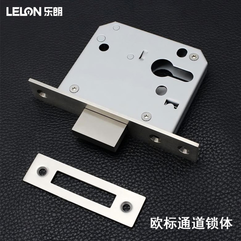 Acero inoxidable estándar europeo 304 cuerpo de cerradura de canal 55 margen unilateral cuerpo de cerradura de lengua puerta de fuego puerta de bomberos cuerpo de cerradura de tubo de pozo