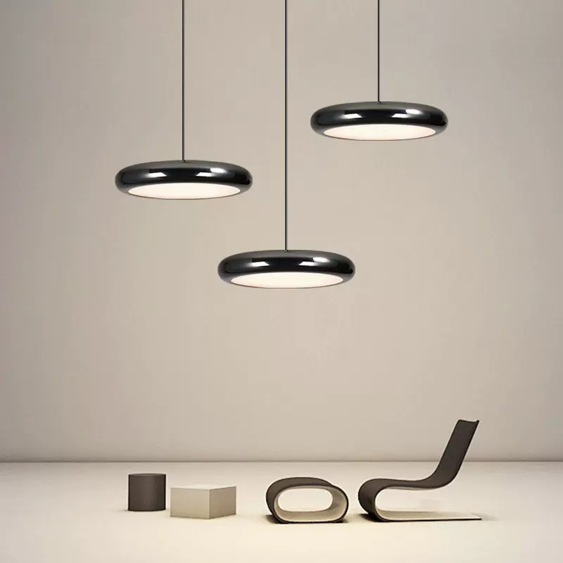 餐厅吊灯三头现代简约网红卧室床头小吊灯极简北欧饭厅吧台餐桌灯