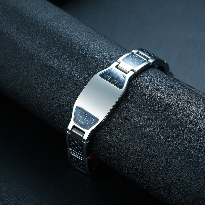 Mode Kreuzen Titan Stahl Armbänder Überzug Edelstahl Armbänder display picture 4