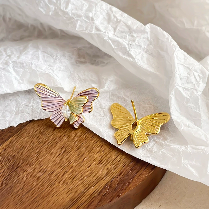 Серебряные серьги NALA с пусетой, Small design, серебро 925, легкая роскошь, высококачественный стиль