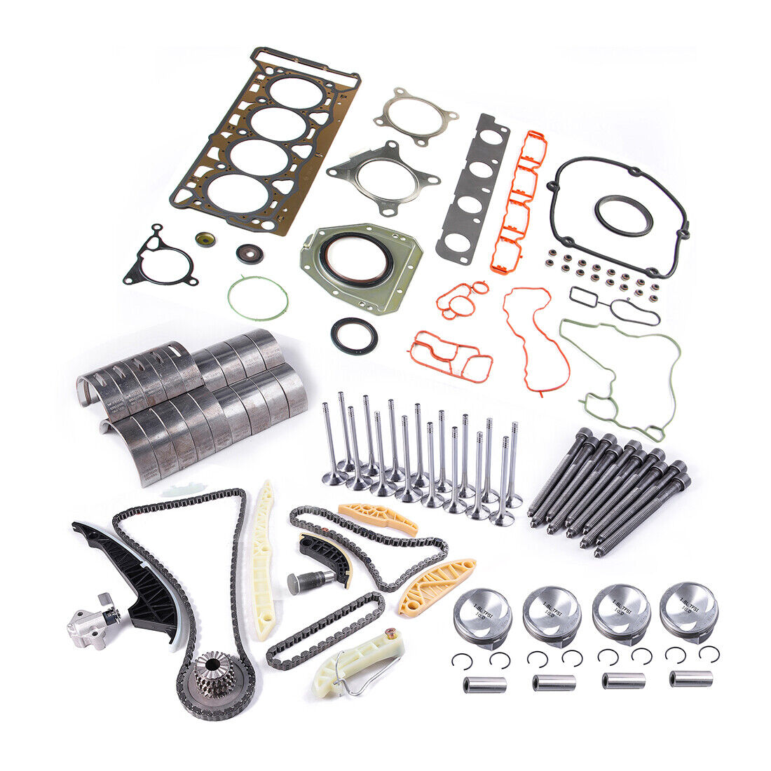Suitable for Audi A6Q7A8, Volkswagen Touareg, Cayenne piston ring assembly, 3.0T engine overhaul kit, timing kit