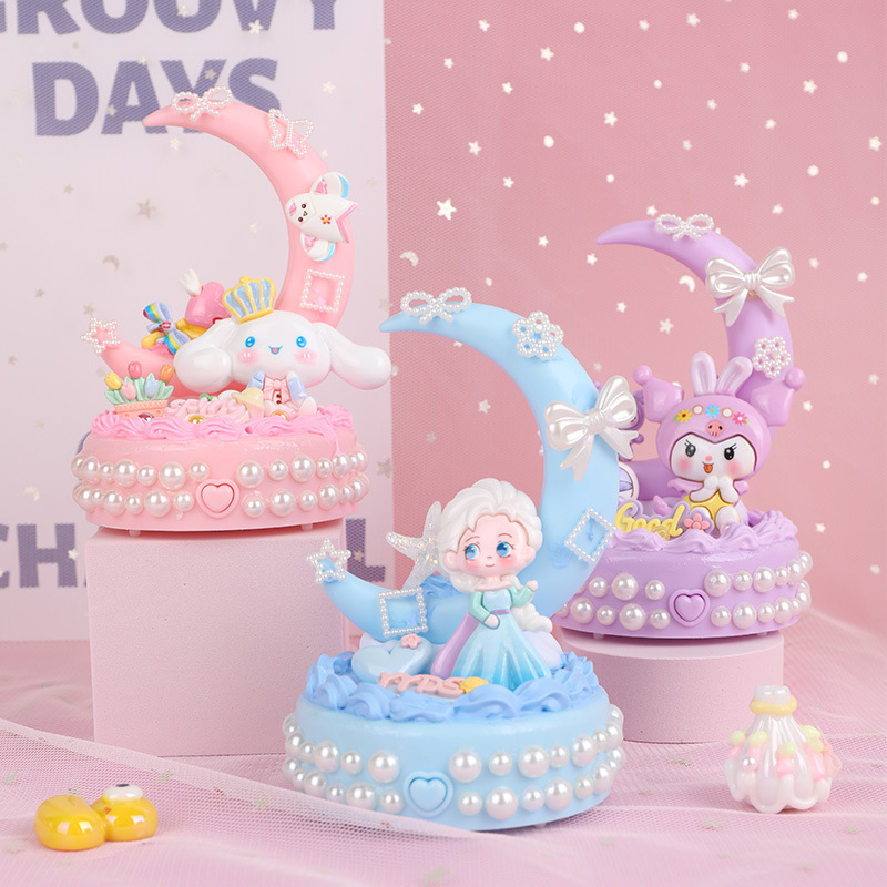 Cream Gel Handmade DIY Moon Nightlight Children's Day Creative Educational Luminous Toy Stall Ornaments Explosions