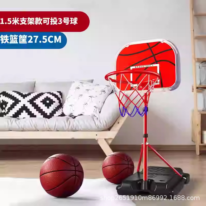 Transfronterizos infantiles bastidor de baloncesto interior elevable marco de baloncesto juguete interior y exterior para niños entrenamiento de anillo de tiro jardín de infantes