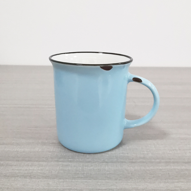 Taza de agua de procesamiento de lotes pequeños tazas de cerámica LOGO taza de agua taza de marca blanca taza de cerámica taza de café