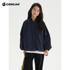 女童美式棒球服2025秋装新款儿童休闲宽松夹克中大童防风外套上衣