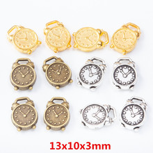 DIY复古锌合金饰品配件 吊坠 闹钟表挂件 zakka批发厂家直销1638