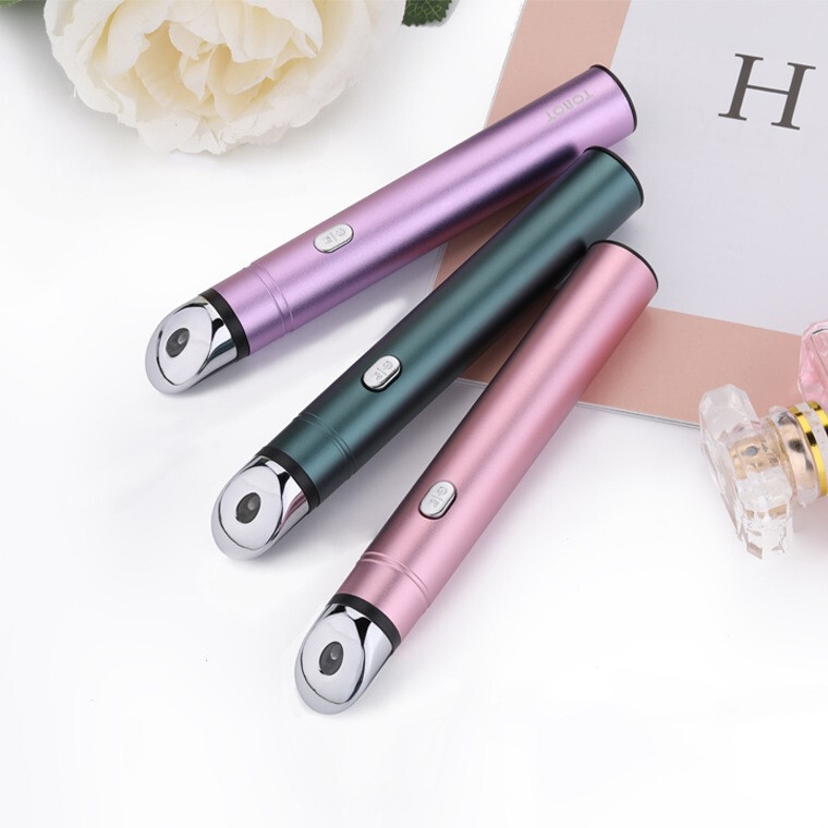 クロスボーダー温冷アイビューティー器具、アイビューティー器具、アイペン、アイマッサージャー、電動カラーライト若返り美容スティック|undefined