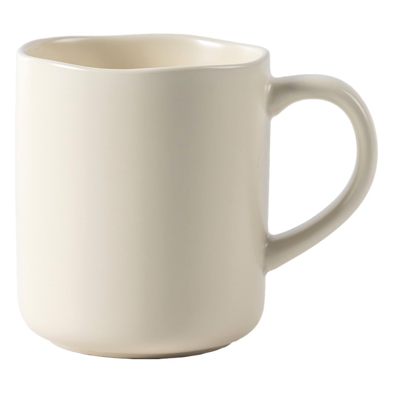 Taza de borde ondulado Taza de agua para el hogar Taza de té de oficina Taza de pareja de cerámica Taza de desayuno Taza de leche al por mayor Comercio exterior