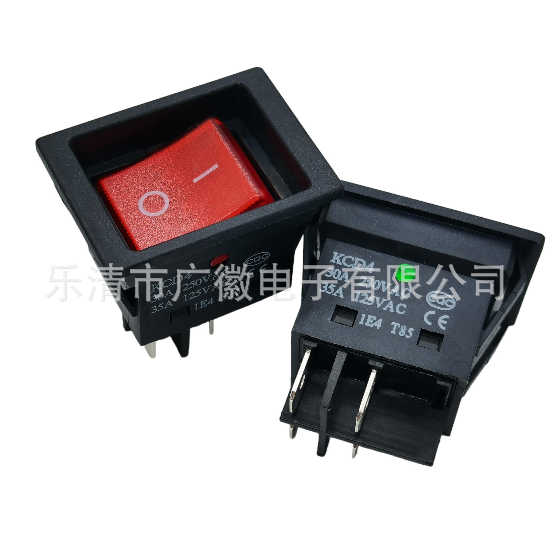 供应 内凹KCD4船型开关内嵌入式大电流30A带灯电暖炉电源翘板开关