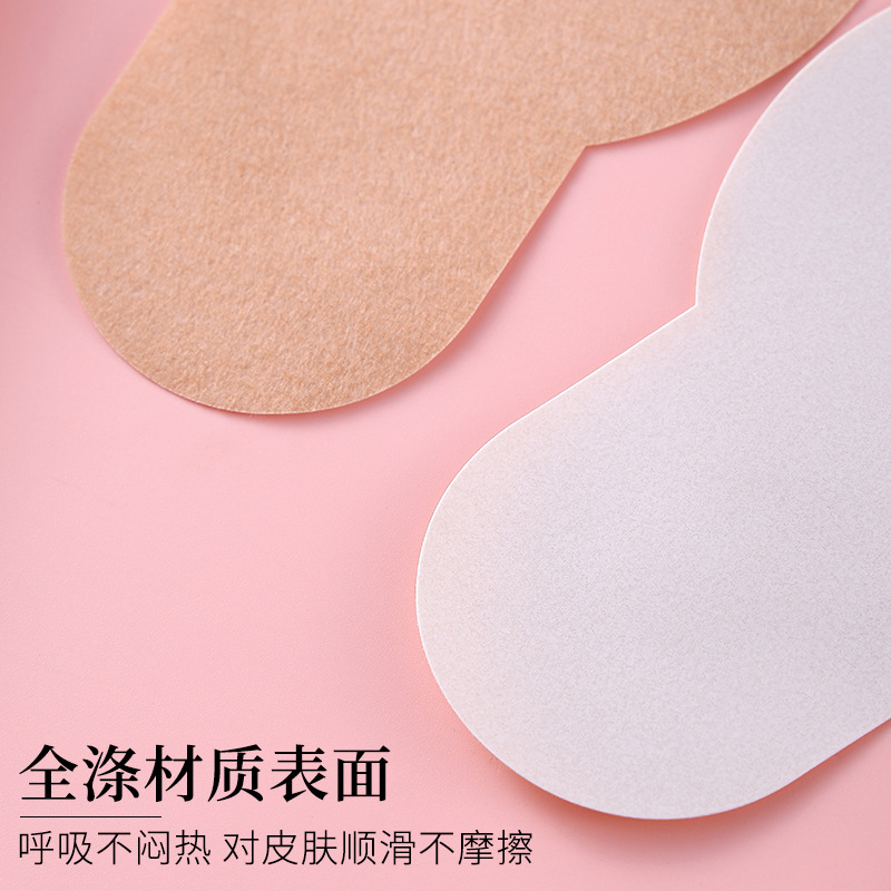 Parche de pecho de elevación de tela no tejida desechable antiluz en forma de flor circular en forma de flor en forma de cruz Parche de pecho invisible en forma de flor anticonvexa