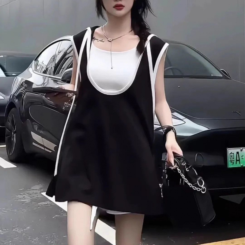 블랙 [탑+바지+멜빵] 3종팩
