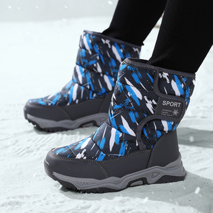 Cross-border children's shoes winter northeast sub-zero cold-resistant high-top warm snow boots boys fleece-lined thick non-slip boots