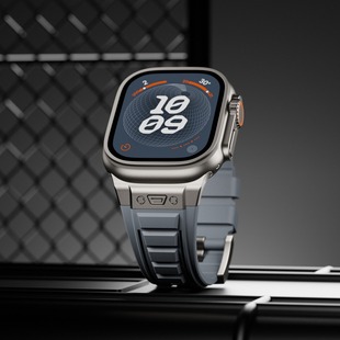 Tactical New for Apple Watch S8 9 Apple Strap Ultar Stainless Steel Silicone Strap