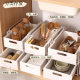 Pull-Out Storage Rack Kitchen Sink Bowls and Chopsticks Seasoning Storage Rack Cabinet Snacks and Toys Multi-Layer Pull Basket