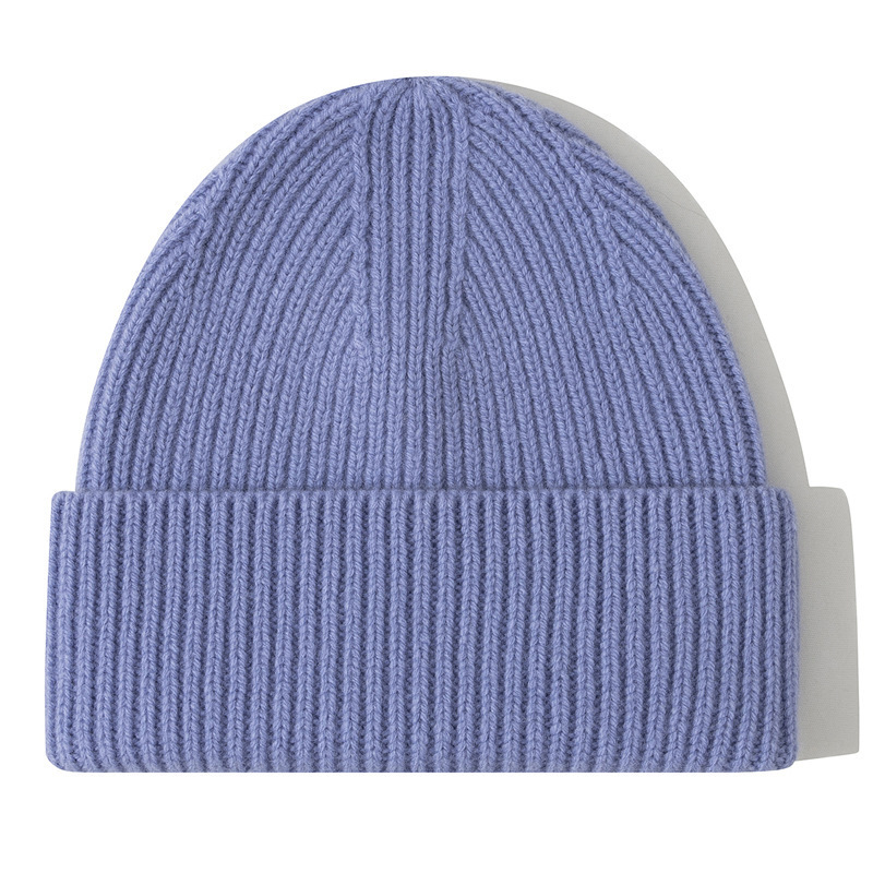 欧米の秋冬の冷たい帽子wool beanieの大きい頭の周りは厚い男女の帽子の純粋なウールのニットの帽子の越境の現物を覆います。|undefined
