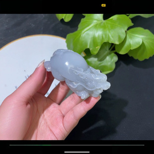 Jin Yu Tang Xinjiang Hotan Jade Dragon Turtle Smoke Purple Jade Exquisite Oily and Exquisite Workmanship 250122TG