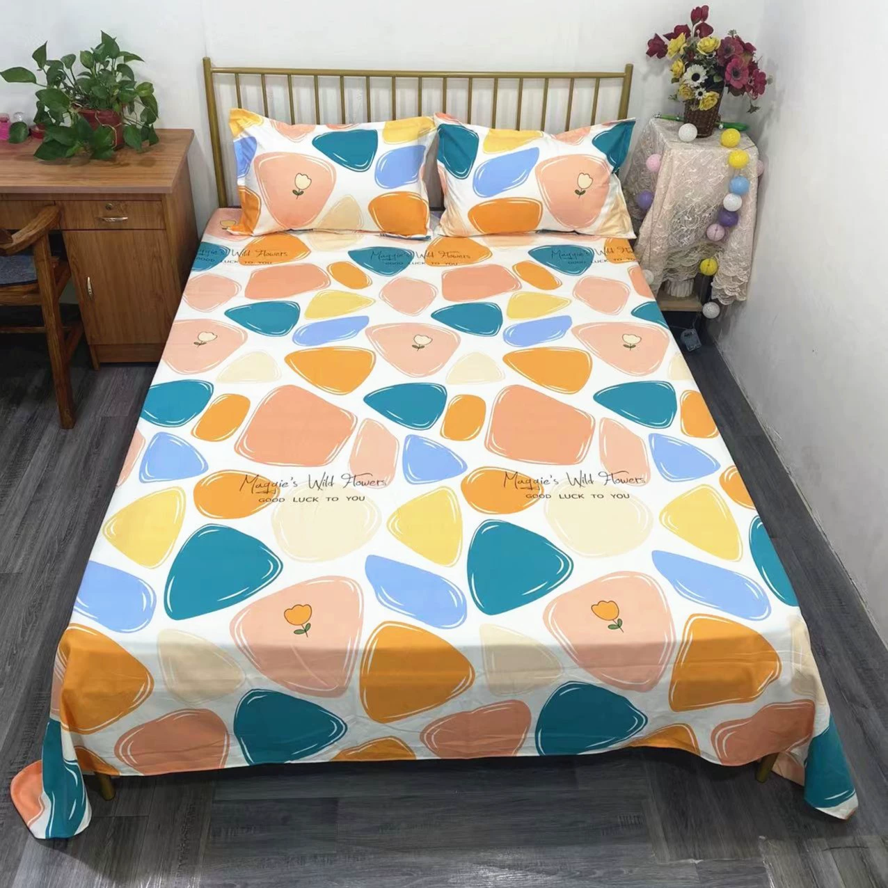 Односпальная простыня для общежития, плотная ворсистая ткань, многоpattern, размеры 1.2–2.5×2.3 м