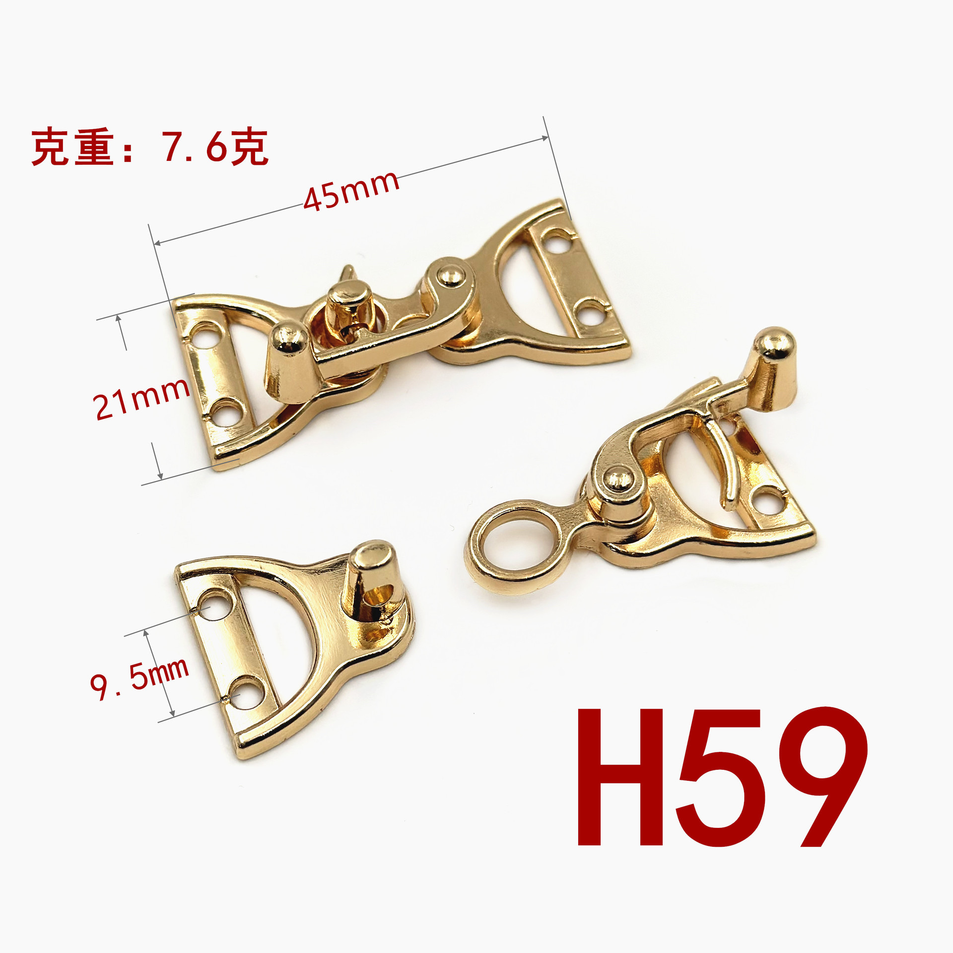 チャイナドレスの金属の一字のバックルの中国風のボタンの合金のdiyの縫い目のボタンの装飾は新しい中国式のロックの棒を掛けます。