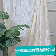 白色蕾丝布料婚礼纱幔台窗帘甜品台桌布婚庆厚款密集拍摄代发批发