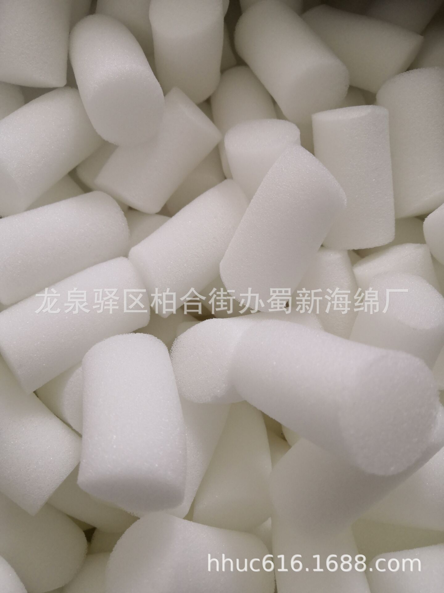 供应白色高弹抗压海绵柱/聚氨酯清洁海绵/管道清洗海绵柱