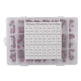 240PCS 392 382���U�z�׼� ���ΈA��250V����T 0.5A-10A 24�NҎ��