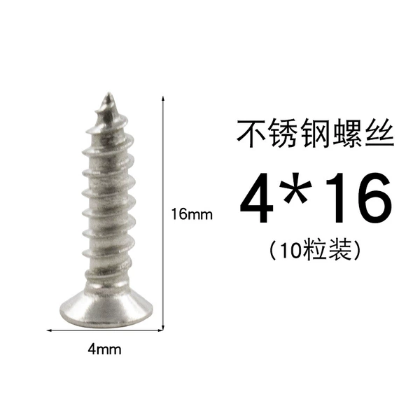 Stainless steel screw 4*16 (10 capsules)