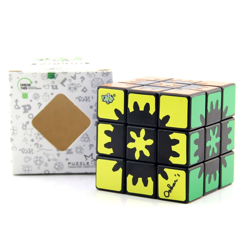 蓝蓝 Black Rubik's cube with gears, intellectual toy, wholesale