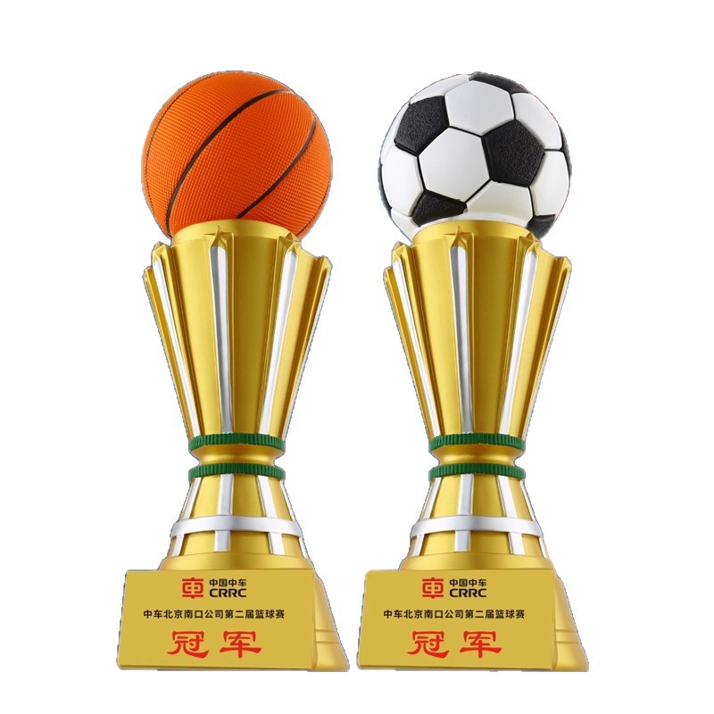Super trofeo de baloncesto creativo campeón del torneo de fútbol Copa del Mundo recuerdos creativo trofeo