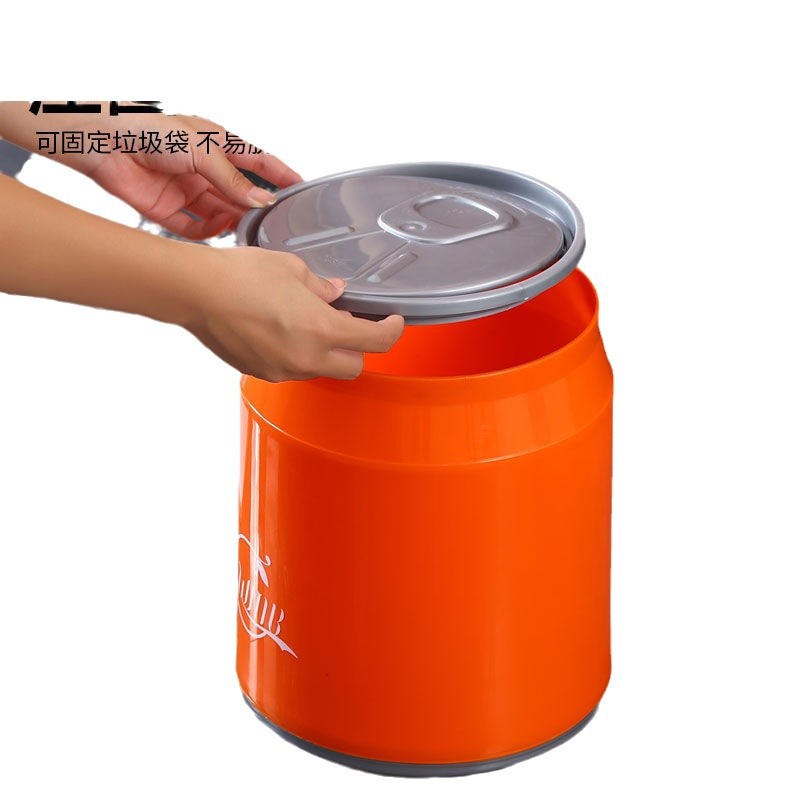 Coca-Cola basura latas prensas creativas en línea popularidad doméstica con cubierta sala de estar gran contenedor cesta de papel de baño