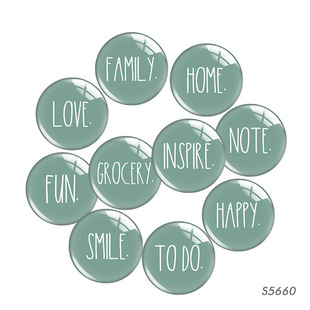 Temu hot selling Love Home Fun Happy time gem glass patch refrigerator magnet jewelry manufacturer