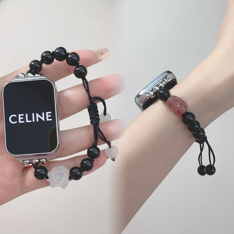 Suitable for Redmi Watch 5/4 Wristband, Lion Awakening Obsidian Beaded Rope, Xiaomi Mi Band 98Pro Watch Strap