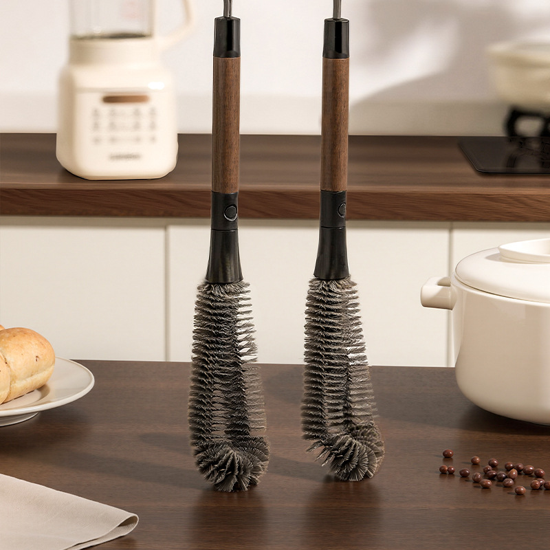 New Two-In-One Cleaning Brush Household 360-Degree Cup Brush Wholesale Gap Brush Bottle Wall Breaking Machine Bendable Brush