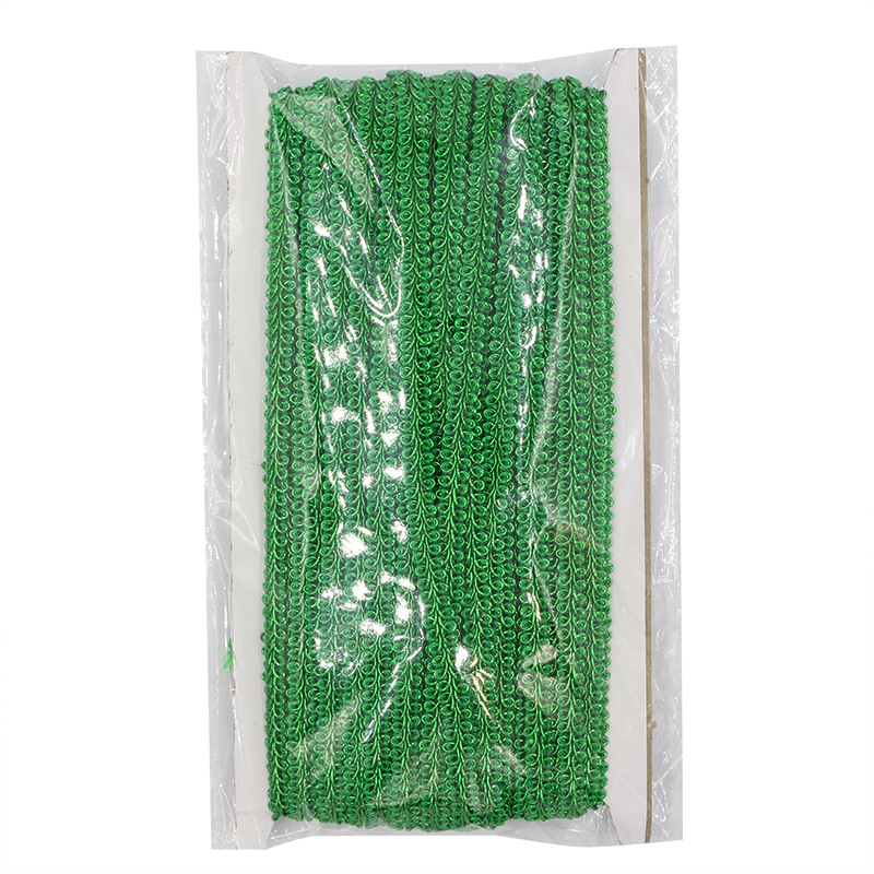 Venta caliente transfronteriza 0,8 cm poliéster color brillante ciempiés cinta de encaje color Navidad pequeña cinta textiles para el hogar accesorios de iluminación