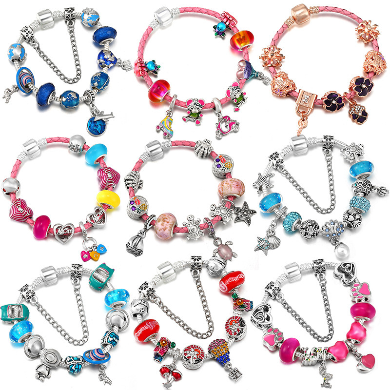 Pan's Best-Selling Charm Ladies DIY Ocean Series Starfish Shell Pendant Accessories Bracelet Factory Spot Wholesale