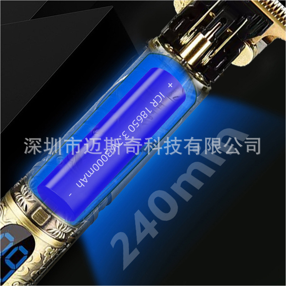 USB可充电T9秃头理发器电动理发器无绳剃须刀修剪0毫米头发修剪器